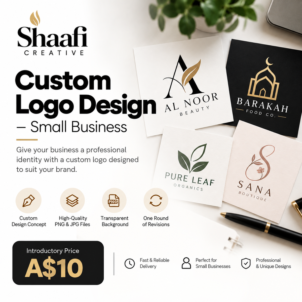 Custom Logo Design – Small Business
