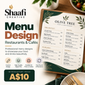 Custom Menu Design – Restaurants & Cafes